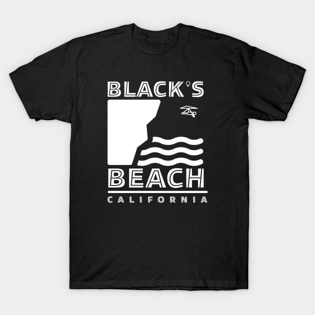 Black's Beach California T-Shirt by Midcoast